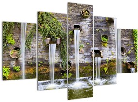 Tablou - Zid de piatră, Hamburg, Germania (150x105 cm)