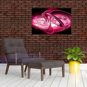 Tabloul cu fractali roz (90x60 cm)