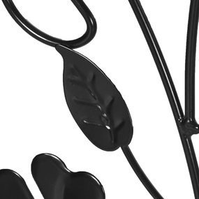 Outsunny Treillis de jardin lot de 2 suport pentru plante agatatoare din metal - 38 x 98 cm negru | Aosom Romania