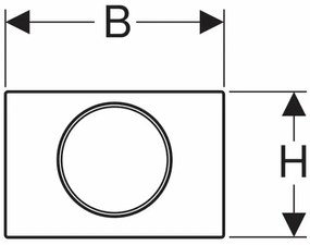 Clapeta de actionare Geberit Sigma10 alb auriu alb