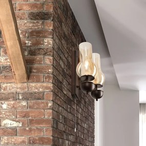 Aplică Brilagi COTTAGE 2xE14/40W/230V fag/maro