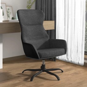 vidaXL Scaun de relaxare, gri închis, material textil
