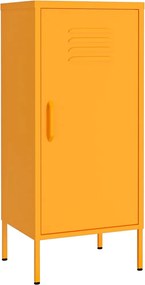 vidaXL Dulap de depozitare, galben muștar, 42,5x35x101,5 cm, oțel