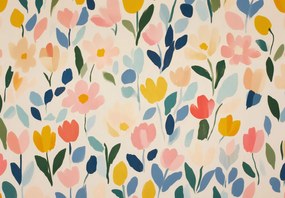 Fototapet - Model floral vesel (147x102 cm)