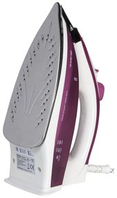 Fier de calcat Ariete STEAM 6215/00, 2200W, 0.28 L, Placa de otel, Auto-curatare, Roz