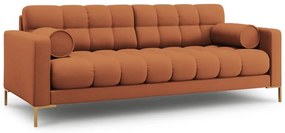 Canapea Bali 3 locuri stofa/picioare gold L177 cm