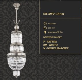 Candelabru regal, elegant design LUX Sienna