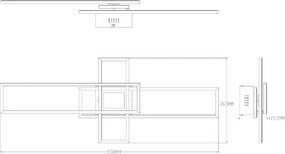 Plafoniera LED CCT si telecomanda LUMENZ