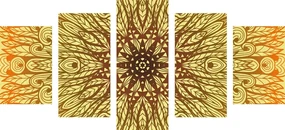 Tablou 5-piese ornament etnic unic