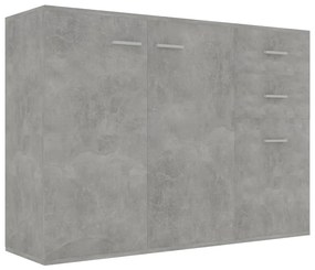 800697 vidaXL Dulap, gri beton, 105 x 30 x 75 cm, lemn prelucrat