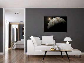 Tablou cu planetă în cosmos (90x60 cm)