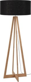 Lampadar realizat din materiale naturale, durabile si ecologice, EVEREST/F negru