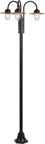 Lampă de exterior cupru 235cm 3 lumini IP44 - Munich