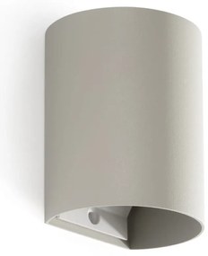 Aplica perete aluminiu gri, 1xGU10, SOLE round