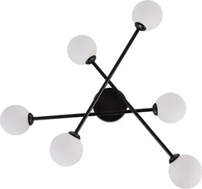 Lustră aplicată DORADO, 6 x G9, 28 W, 230 V, negru