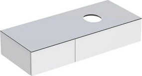 Dulap baza pentru lavoar pe blat Geberit Variform alb 2 sertare 120 cm
