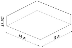 Plafonieră HORUS 4xE27/60W/230V albă