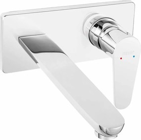 Baterie lavoar incastrata crom cu pipa 22 cm Ferro Algeo