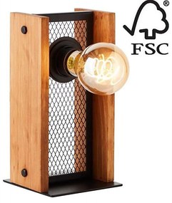 Lampă de masă Brilliant CALANDRA 1xE27/42W/230V – certificat FSC