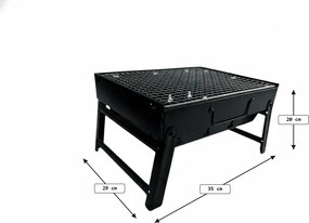 Gratar portabil pe carbune EASY TRAVEL 35x29 cm