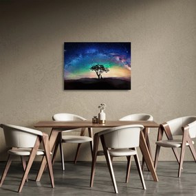 Tablou pe sticlă - Relaxare sub stele (70x50 cm)