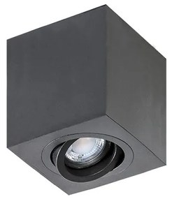 Spot aplicat tavan/plafon stil modern Brant 1 SQUARE negru