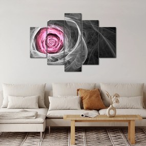 Tablou - Trandafir abstract, fucsia (150x105 cm)