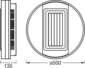 Osram - Plafonieră cu ventilator LED dimmabilă LED/55W/230V alb+telecomandă