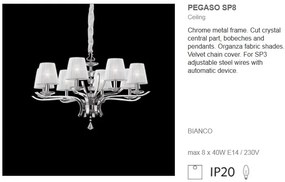 Lustra cristal Venezian diametru 76cm PEGASO SP8 059242