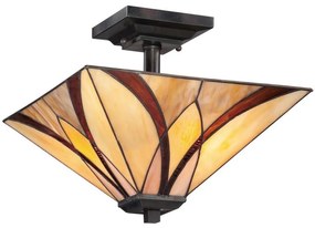 Elstead QZ-ASHEVILLE-SF - Lustru pe tijă Tiffany ASHEVILLE 2xE27/100W/230V