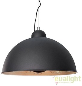 Lustra moderna, Pendul negru/ argintiu diametru 35cm, Studio A-36595 VC