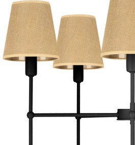 Candelabru cu tijă MADELA, 5xE14/40W/230V, iută/negru