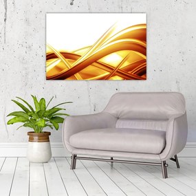 Tablou - Abstrac galben (90x60 cm)