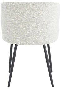 Scaun de sufragerie alb tapițat Elyna – Light &amp; Living