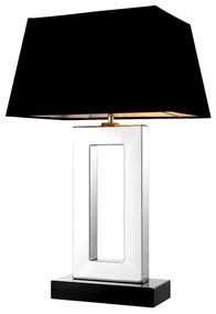 Veioza, lampa de masa LUX, finisaj stainless steel, H-71cm, Arlington 103115 HZ
