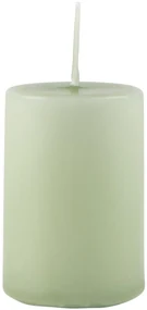 Lumanare pilon verde LIGHT GREEN 6 cm