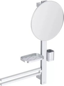 Set accesorii pentru lavoar Ideal Standard Alu+ argintiu mat 70 cm din aluminiu