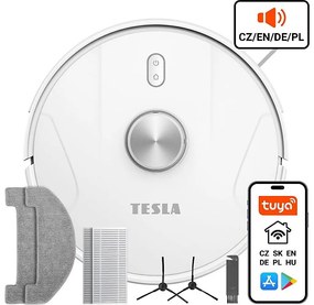 TESLA Electronics RoboStar - Aspirator robot 2în1 2600 mAh Wi-Fi alb