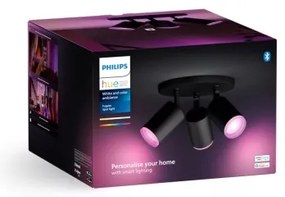 Philips Hue FUGATO LED RGBW spot 3xGU10/4,2W/230V negru dimabil