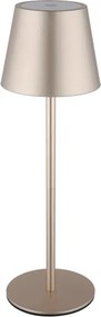 Globo 58488CH-LED VANNIE — Lampă de masă reîncărcabilă, dimmabilă, pentru exterior, 3W/5V, IP54, 1800mAh, alamă