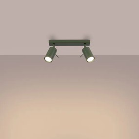 Spot Sollux SL.1501 RING 2xGU10/10W/230V verde