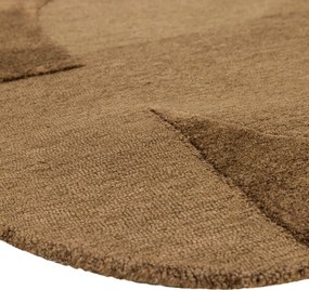 Covor maro din amestesc de lână 170x240 cm Livo – WOOOD