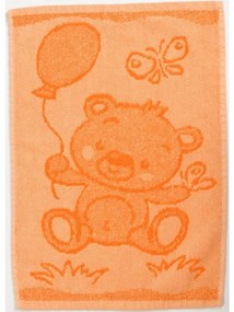 Prosop pentru copii BEBÉ ursulet de plus portocaliu 30x50 cm