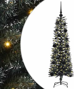 vidaXL Brad de Crăciun artificial Verde 120 cm PVC și Plastic și Oțel