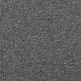 Cadru de pat cu tablie, gri inchis, 100x200 cm, textil Morke gra, 100 x 200 cm, Benzi verticale