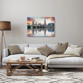 Tablou pe sticlă - Houses of Parliament din Londra (70x50 cm)