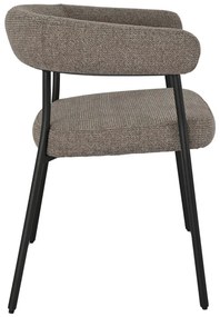 Scaun de dining Trivio, maro, picioare negre