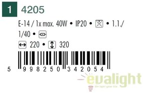 Lampa moderna / Veioza de birou, Patric 4205 RX