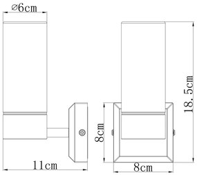 Aplică pentru baie Globo 7815 SPACE 1xE14/40W/230V IP44