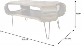 Masuta design industrial Organic Living 100cm Sheesham